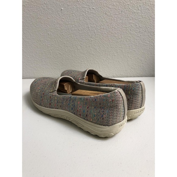 Skechers Relaxed Fit Shoes Womens Size 11 Taupe Slip On Memory Foam Comfort - Picture 3 of 12